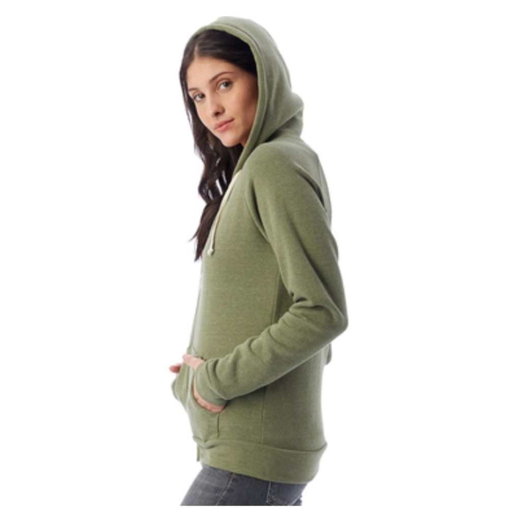 NEW Alternative Apparel Adrian EcoFleece ZipHoodie
